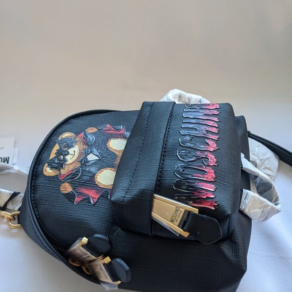 Moschino Bat Teddy Bear PU Mini Backpack Halloween main image 6